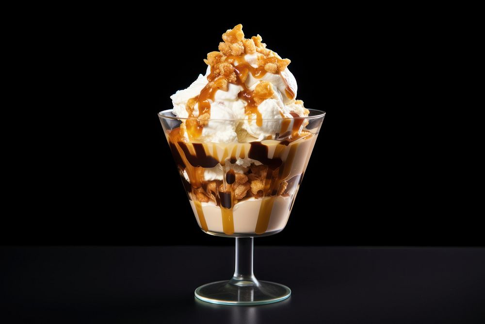 Sundae cream dessert glass. AI generated Image by rawpixel.