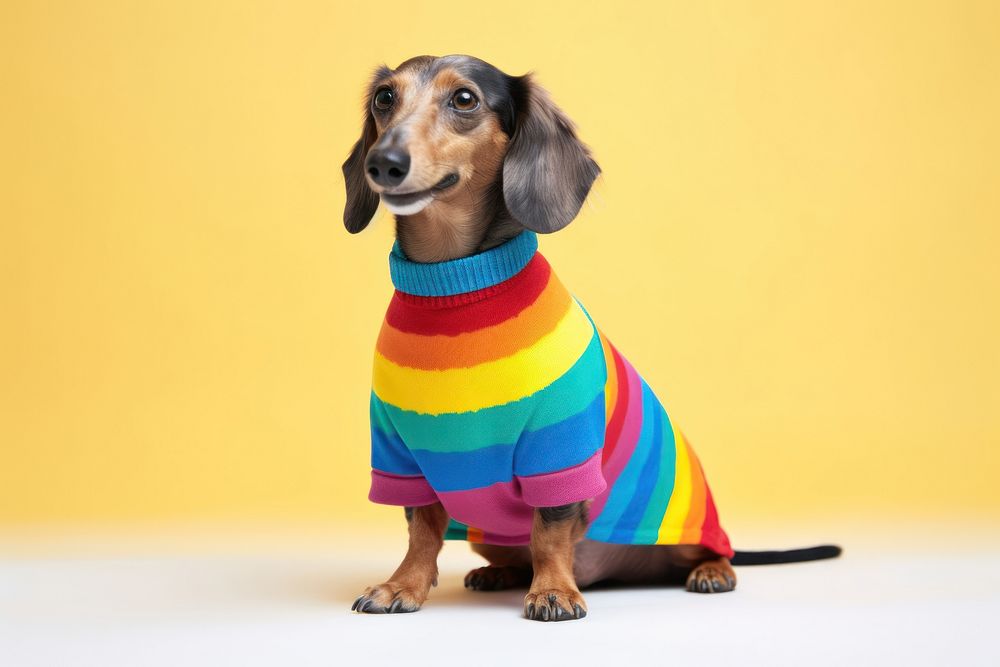 Pet dachshund mammal animal. 