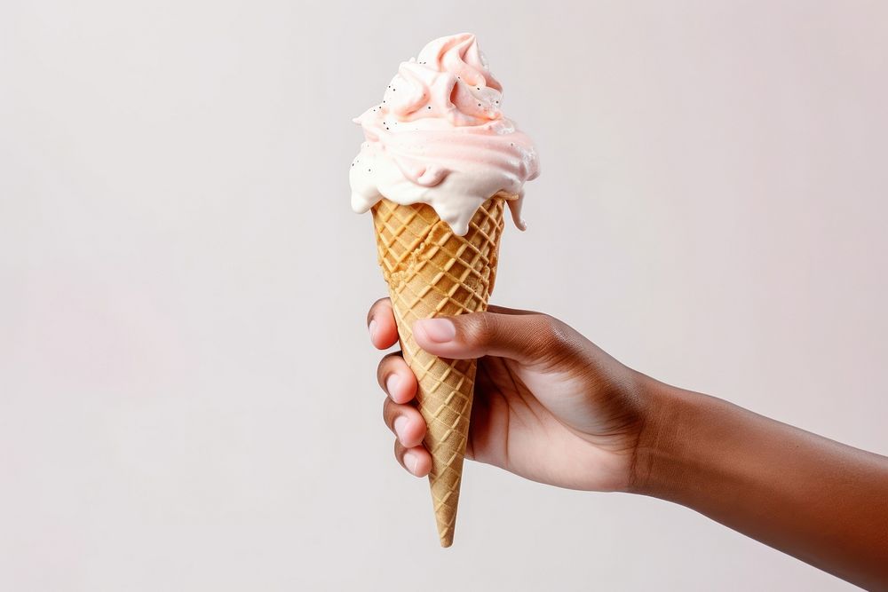 Cream dessert food hand. AI generated Image by rawpixel.