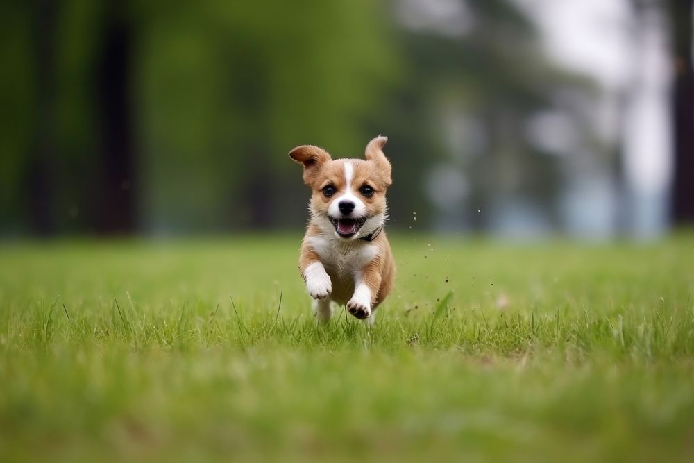 Animal puppy running mammal. 