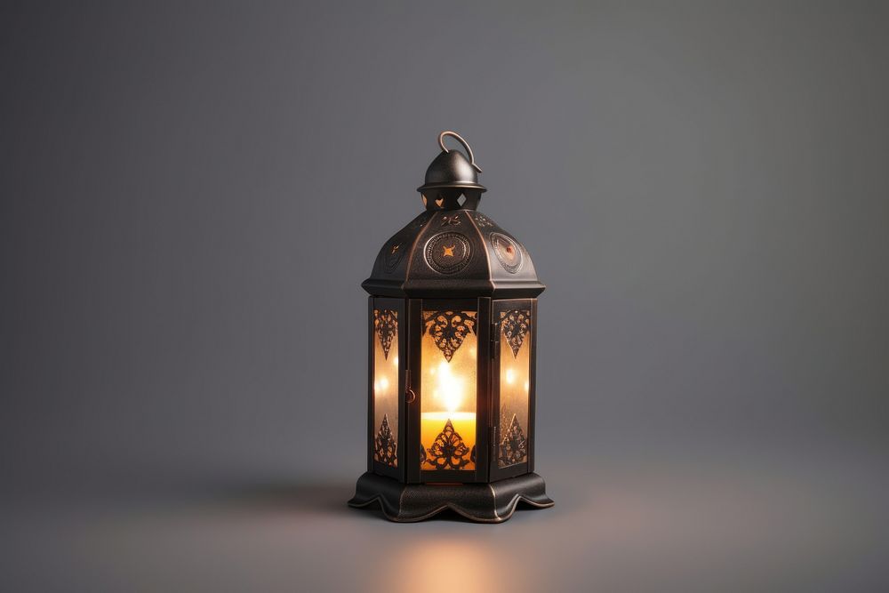 Lantern lighting lamp illuminated. AI generated Image by rawpixel.