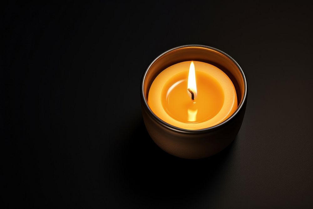 Candle lighting fire illuminated. AI generated Image by rawpixel.