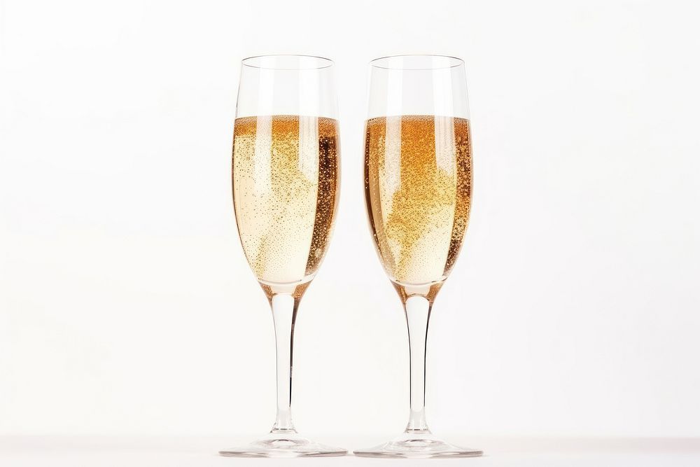 Champagne glass drink wine. AI generated Image by rawpixel.