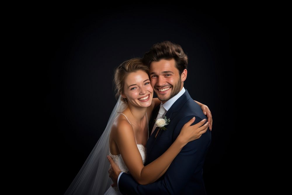Wedding photography portrait adult. AI generated Image by rawpixel.