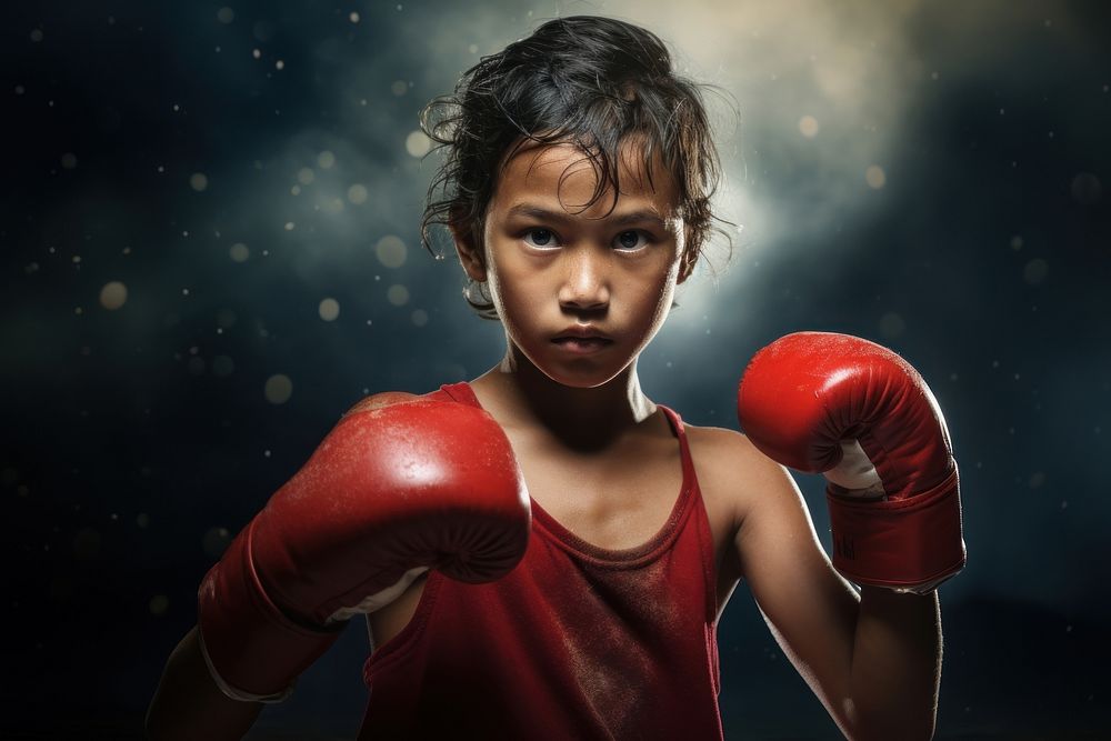 Boxing punching sports determination. AI generated Image by rawpixel.