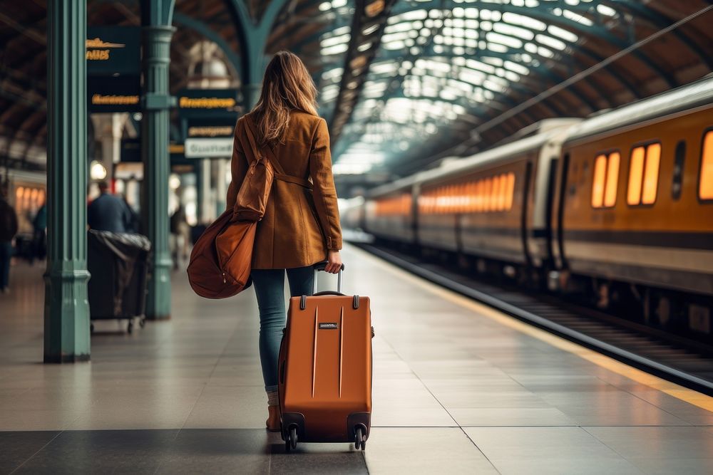 Luggage train vehicle handbag. | Premium Photo - rawpixel