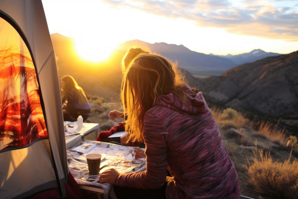 Tent outdoors camping nature. 