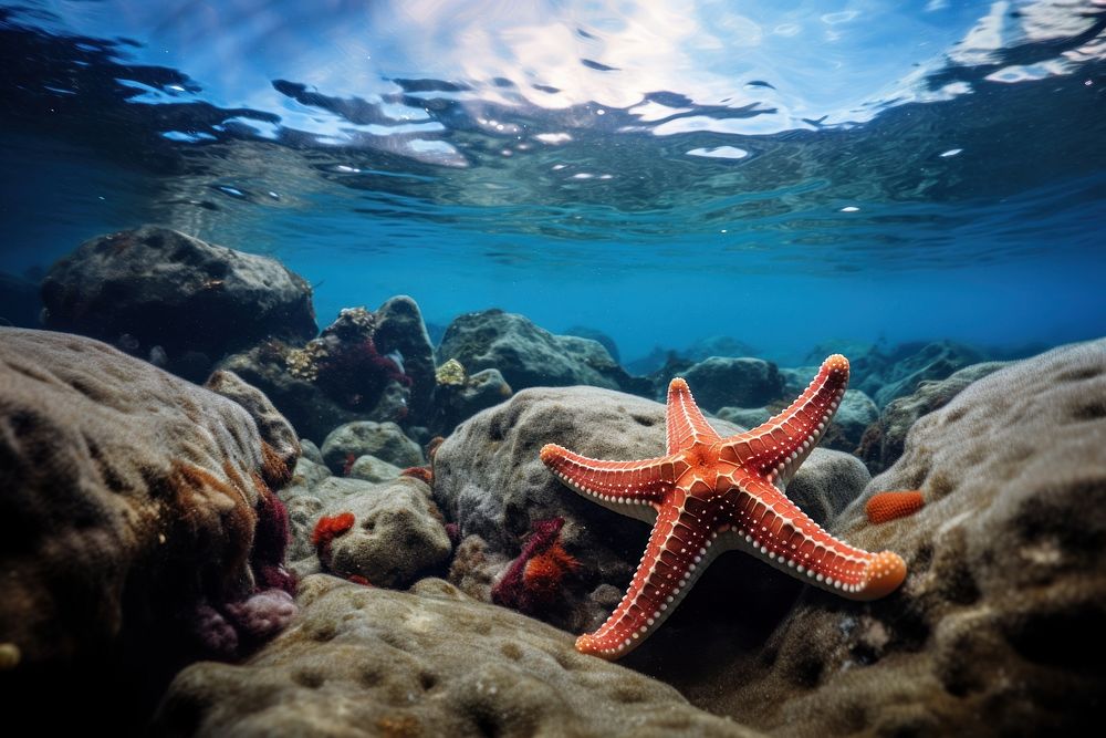 Sea underwater outdoors nature. AI generated Image by rawpixel.