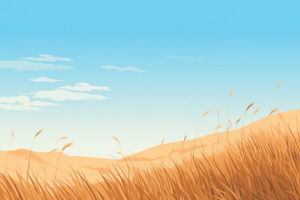 Landscape grass sky backgrounds. AI generated Image by rawpixel.