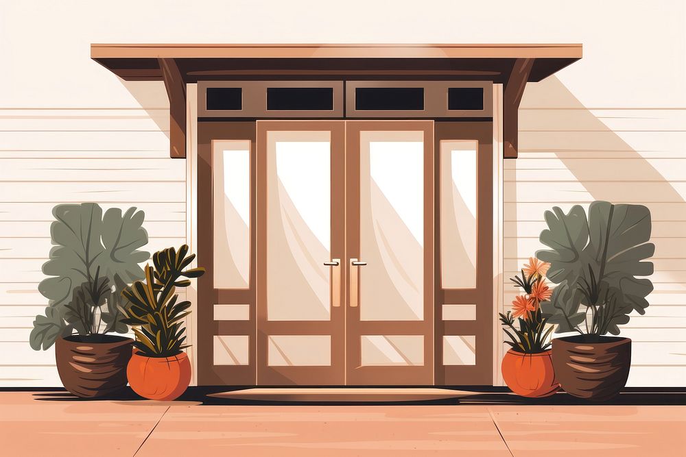 Door architecture building outdoors. AI generated Image by rawpixel.