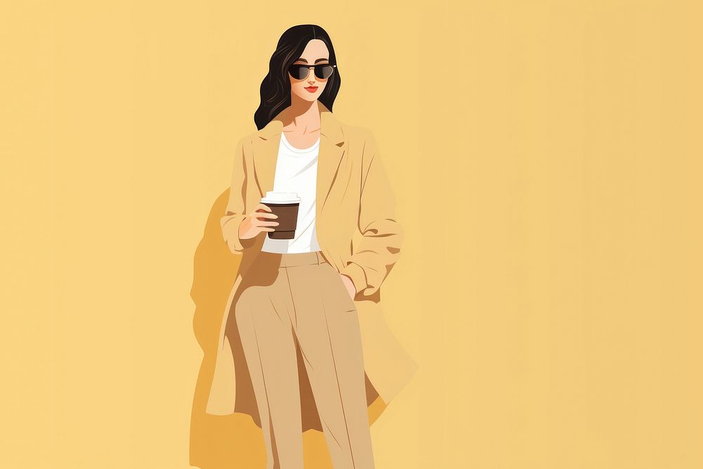 Cup coffee adult women. AI generated Image by rawpixel.