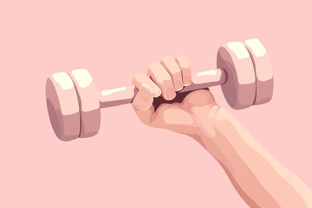 Dumbbell holding sports hand. AI generated Image by rawpixel.