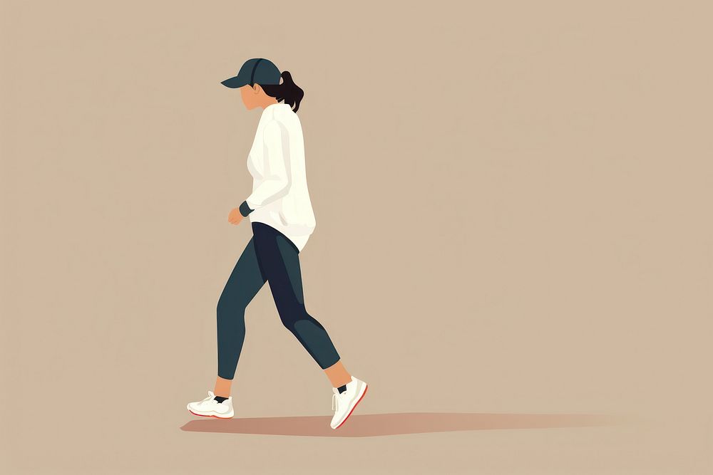 Running walking sports people. AI generated Image by rawpixel.
