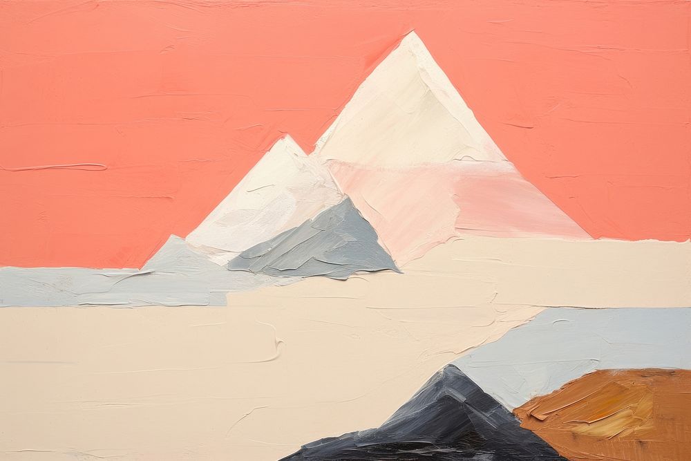 Art mountain painting. 