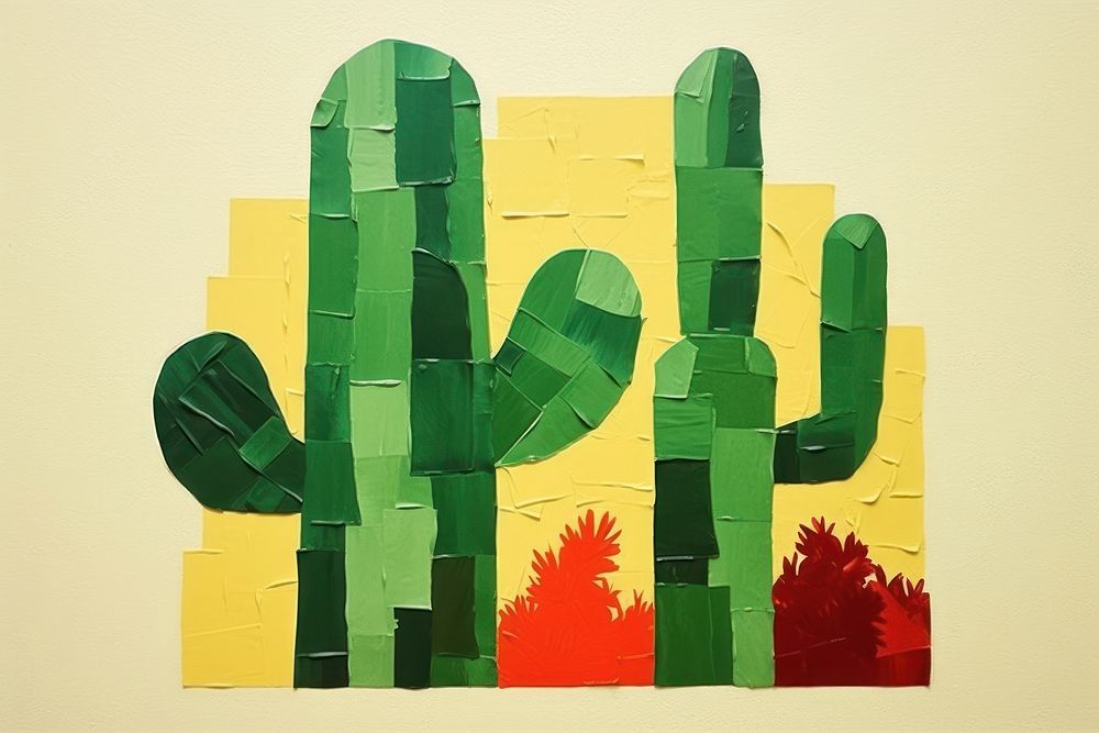 Cactus art plant accessories. AI generated Image by rawpixel.