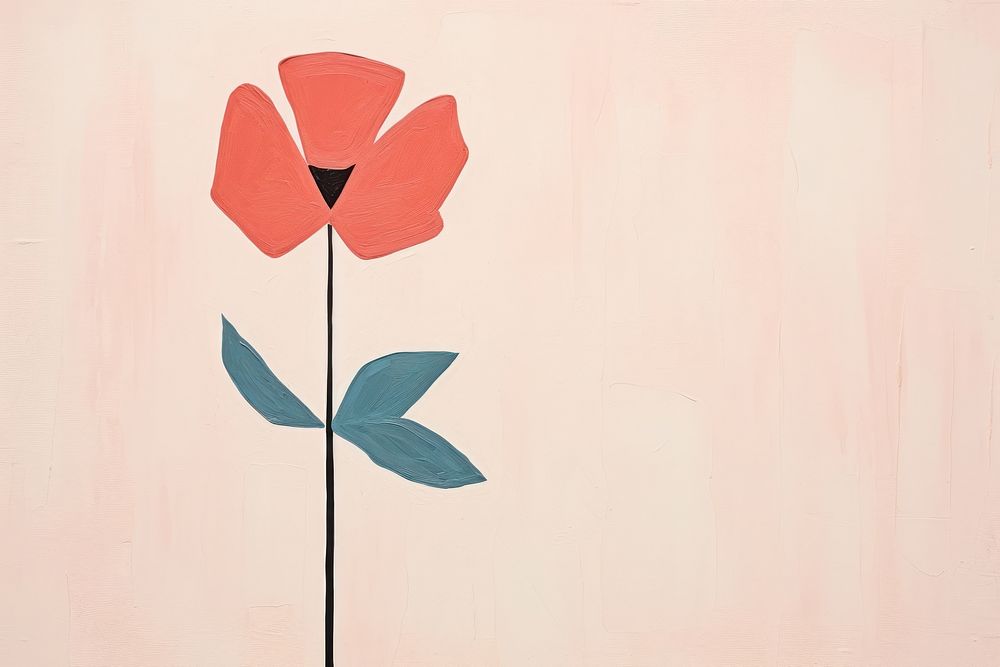 Flower art painting petal. AI generated Image by rawpixel.