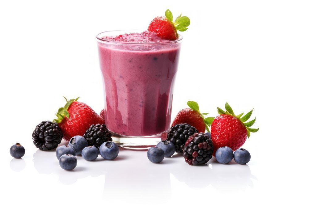 Smoothie blueberry berries fruit. AI generated Image by rawpixel.