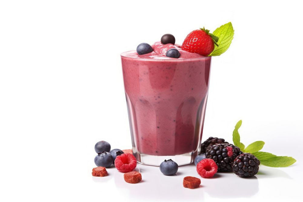 Smoothie blueberry milkshake berries. AI generated Image by rawpixel.