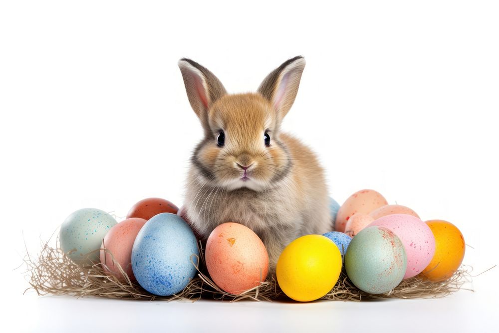 Rodent animal mammal easter. AI generated Image by rawpixel.