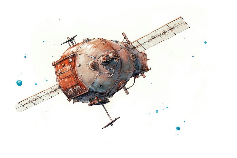Satellite vehicle drawing space. AI generated Image by rawpixel.