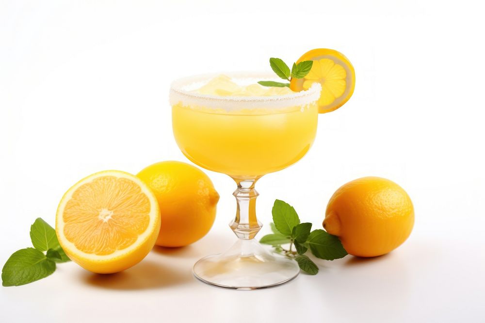 Lemon drink grapefruit margarita. AI generated Image by rawpixel.