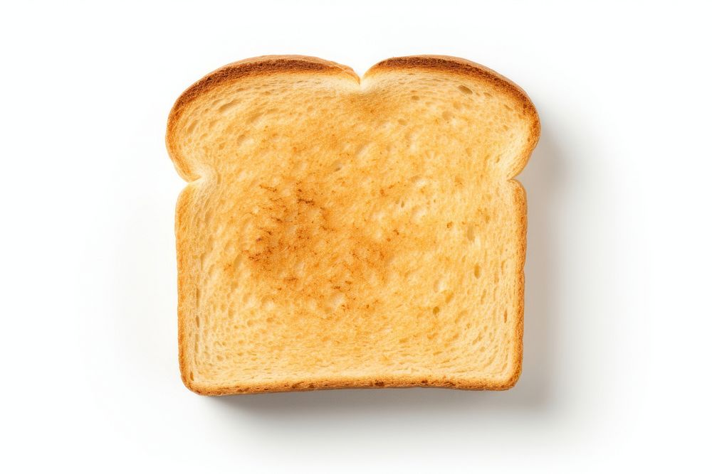 Bread toast food white background. AI generated Image by rawpixel.