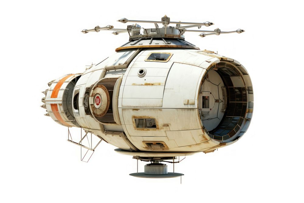 Spacecraft space helicopter spacecraft. AI generated Image by rawpixel.
