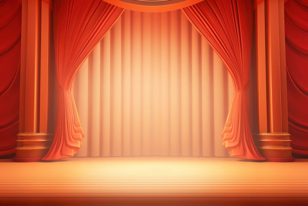 Stage lighting curtain theatre. AI generated Image by rawpixel.