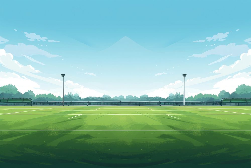 Field football stadium ground. AI generated Image by rawpixel.