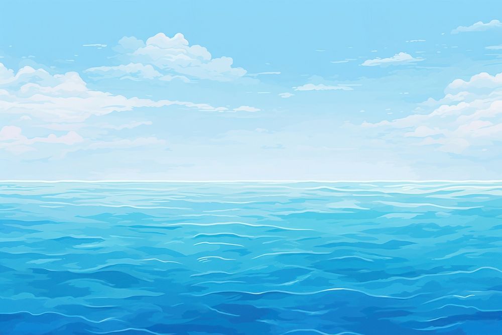 Ocean backgrounds outdoors horizon. AI generated Image by rawpixel.