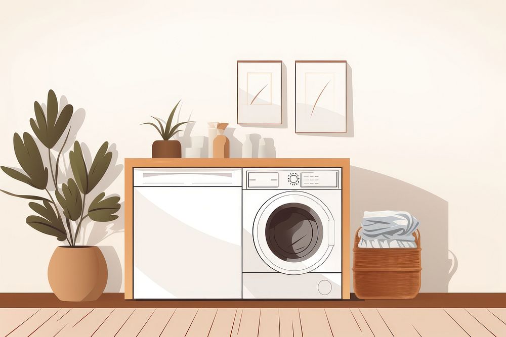 Laundry appliance dryer room. AI generated Image by rawpixel.