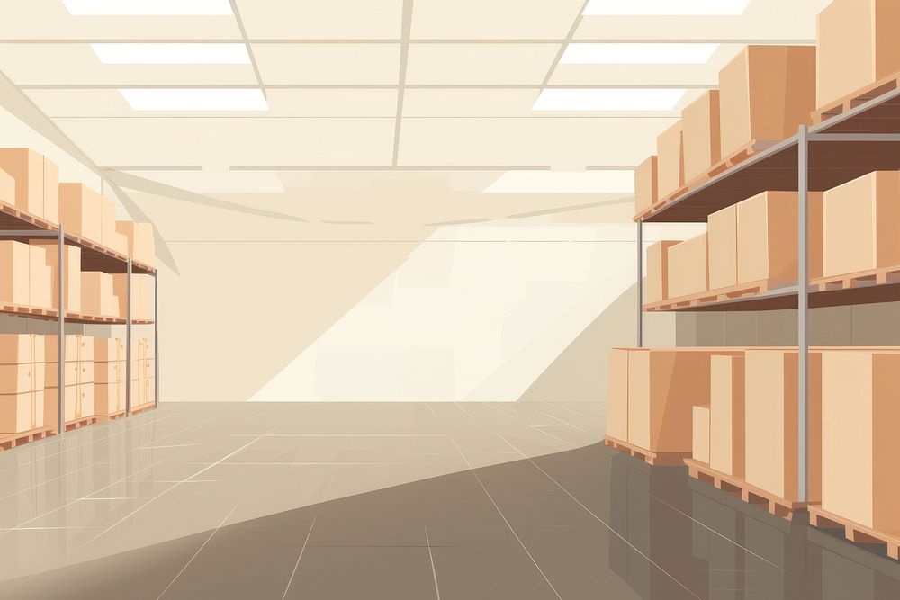 Warehouse architecture backgrounds building. AI generated Image by rawpixel.