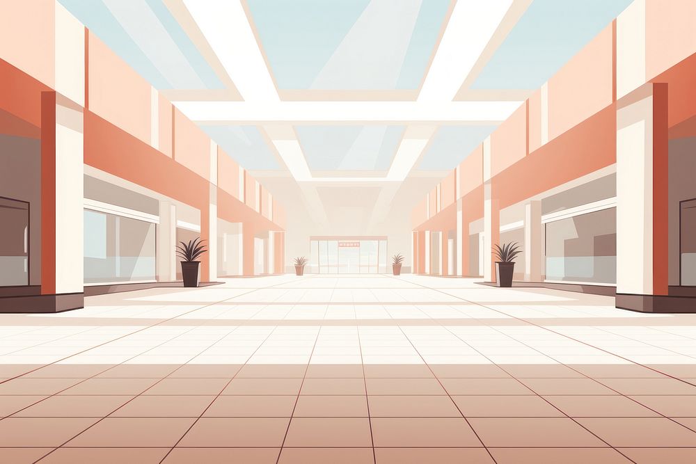 Architecture building corridor flooring. AI generated Image by rawpixel.