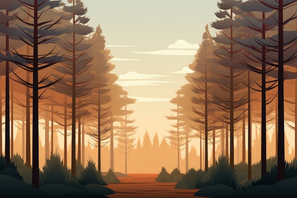 Landscape forest backgrounds sunlight. AI generated Image by rawpixel.