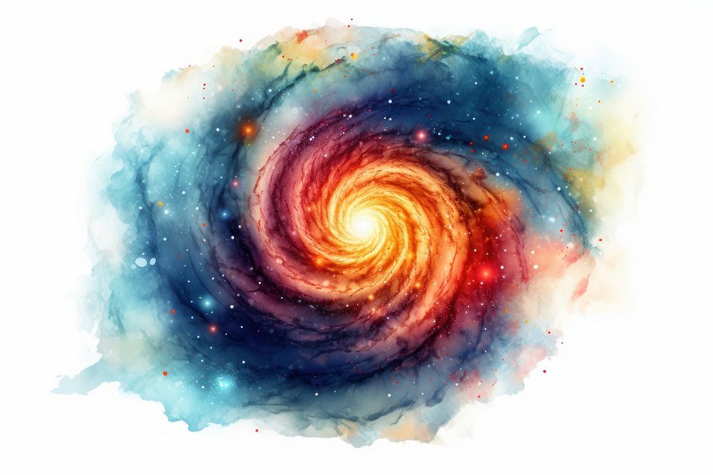 Spiral astronomy universe nebula. AI generated Image by rawpixel.