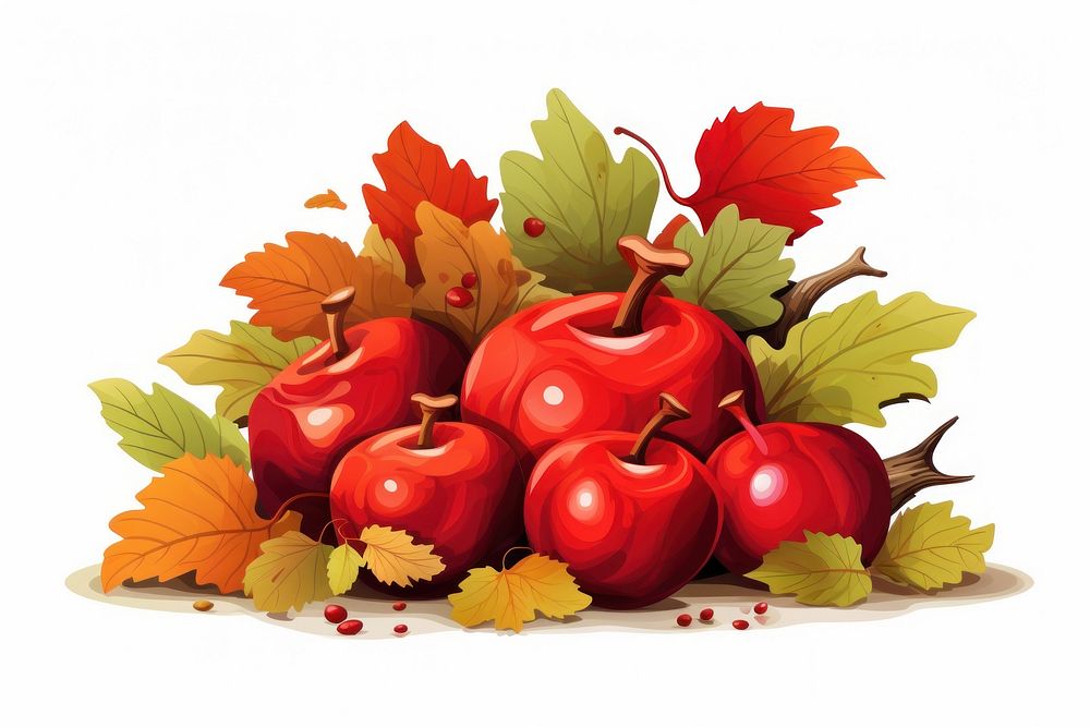 Cherry autumn fruit plant. AI generated Image by rawpixel.