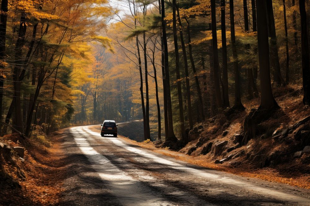 Road outdoors vehicle nature. 