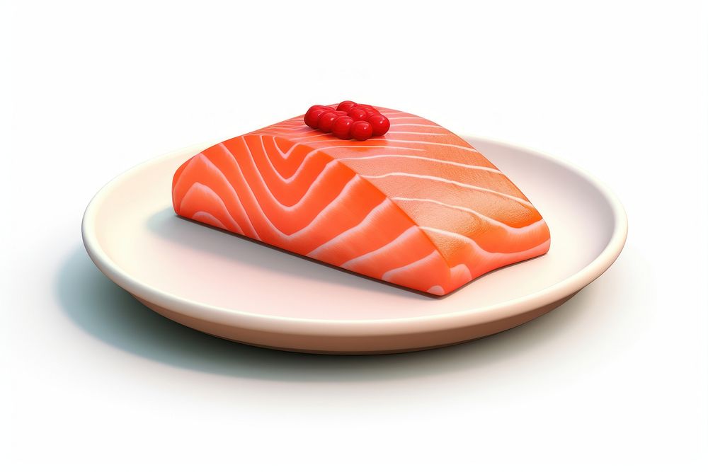 Salmon plate seafood sushi. AI generated Image by rawpixel.