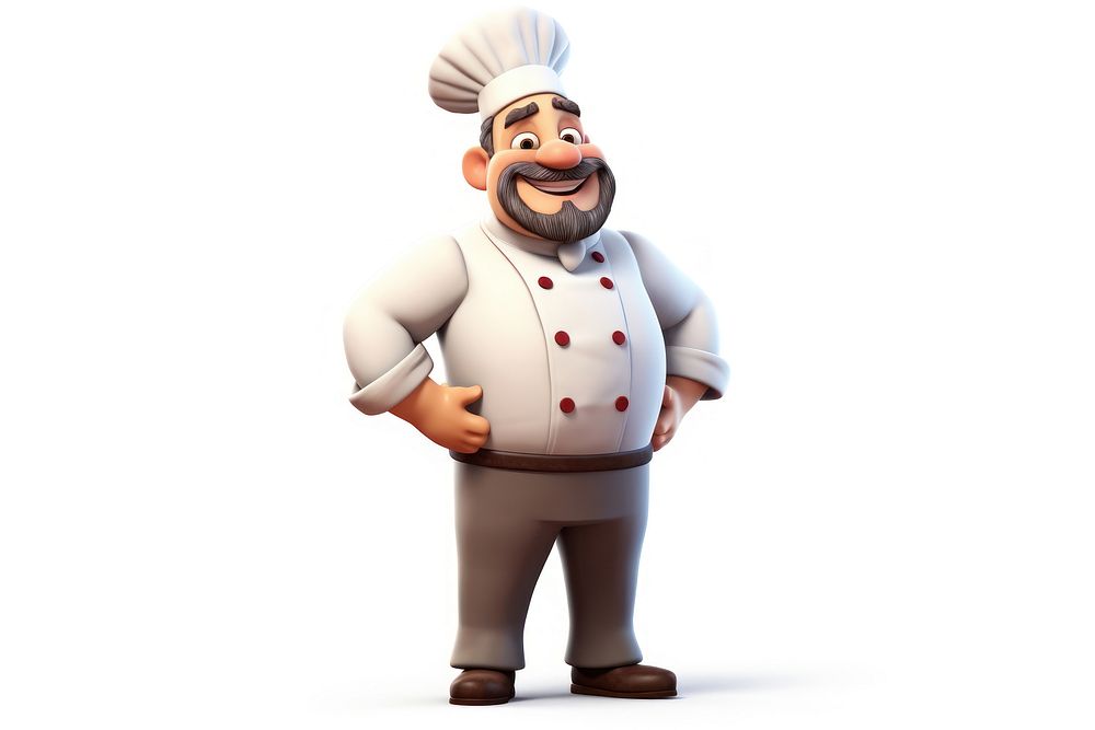 Cartoon chef vegetable portrait. AI generated Image by rawpixel.