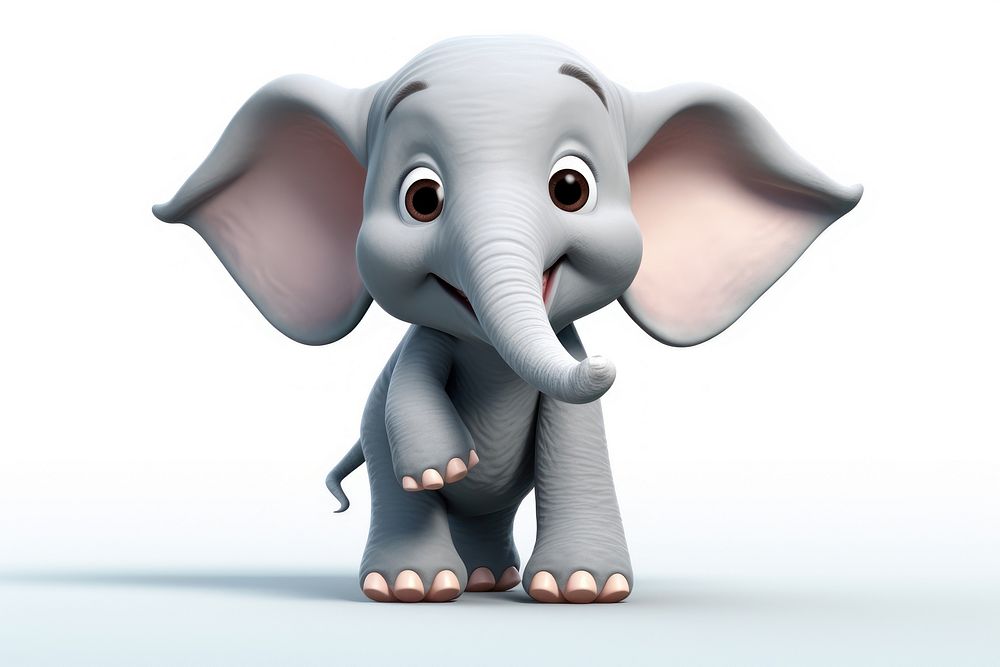 Elephant wildlife cartoon mammal. AI generated Image by rawpixel.