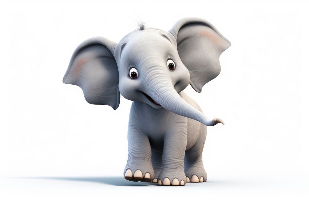 Elephant wildlife cartoon animal. AI generated Image by rawpixel.