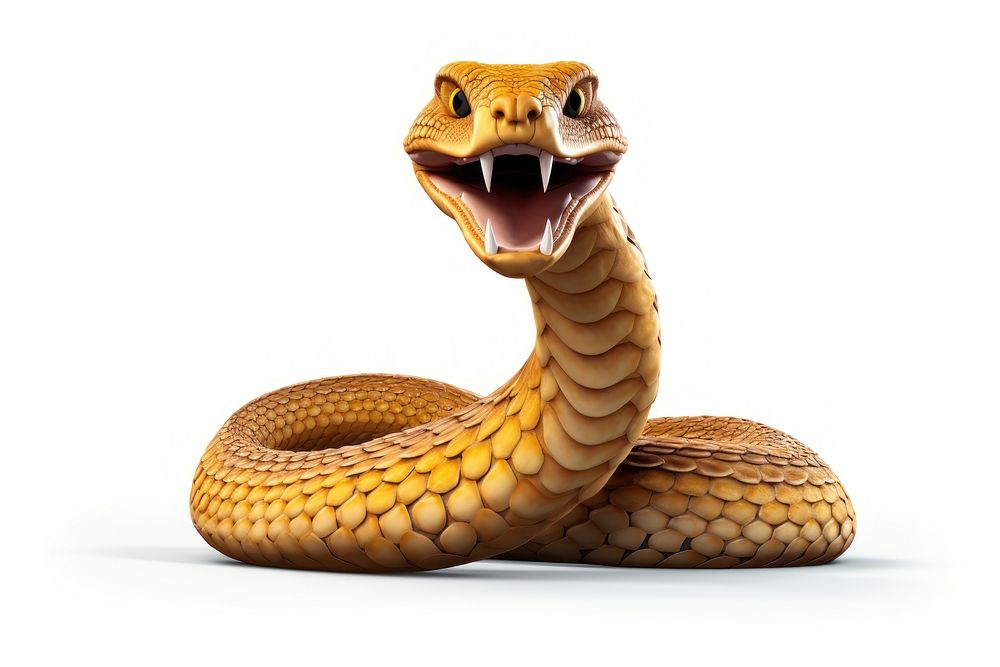Reptile animal snake cobra. AI generated Image by rawpixel.