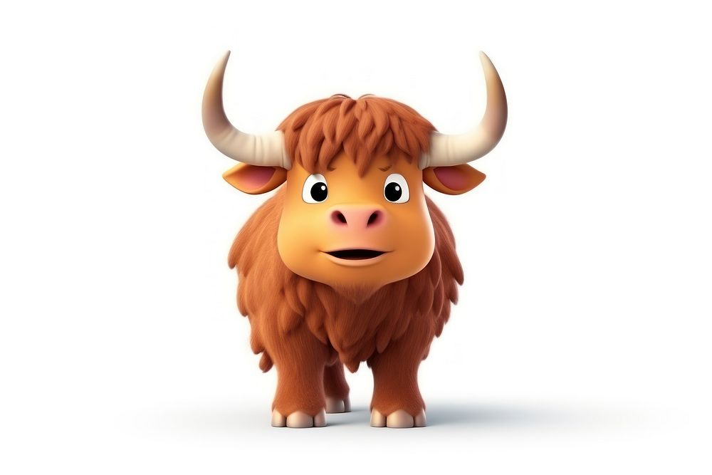 Livestock cartoon mammal cattle. AI generated Image by rawpixel.