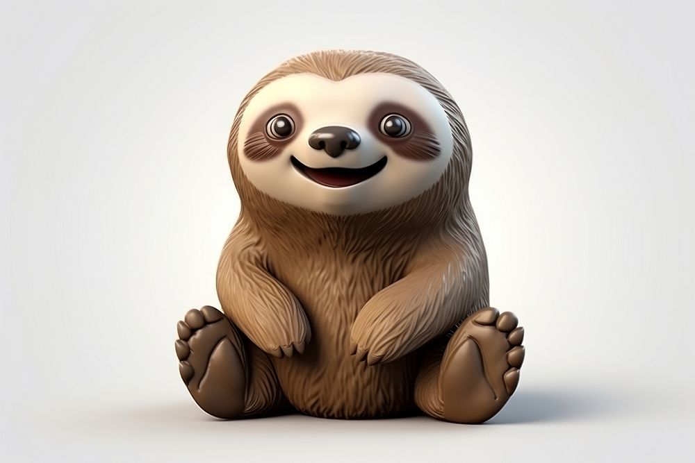Sloth wildlife cartoon animal. AI generated Image by rawpixel.