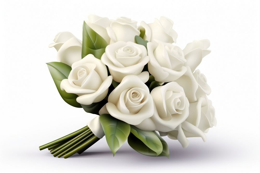 Rose flower plant white. AI generated Image by rawpixel.