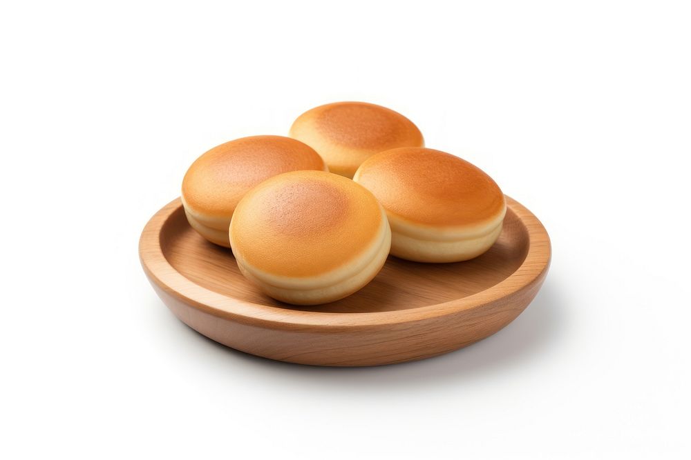 Bread food dish white background. AI generated Image by rawpixel.