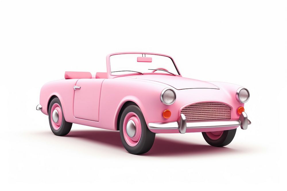 Convertible vehicle pink car. AI generated Image by rawpixel.