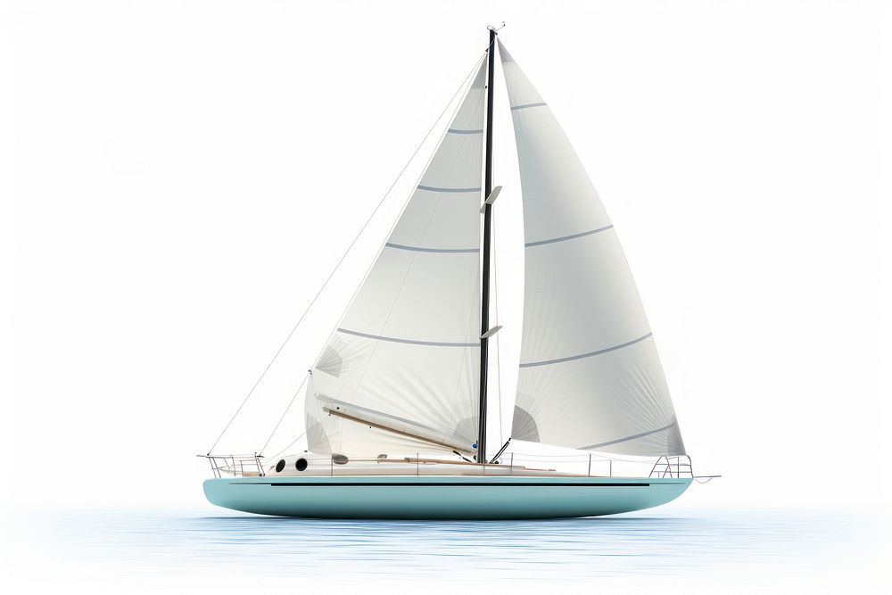 Boat sailboat vehicle sailing. AI generated Image by rawpixel.