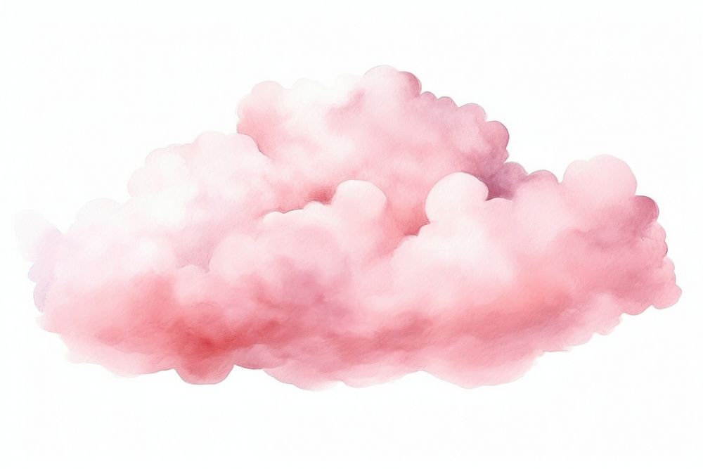 Cloud nature smoke pink. AI generated Image by rawpixel.