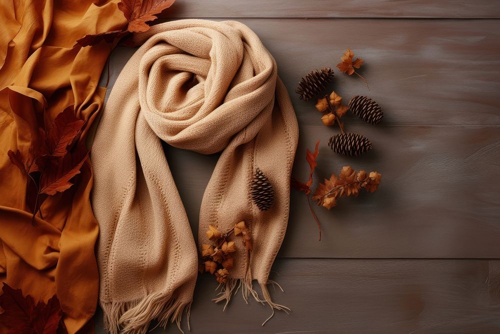 Scarf clothing apparel autumn. AI generated Image by rawpixel.